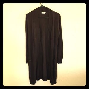 Brown super long brown cardigan size M